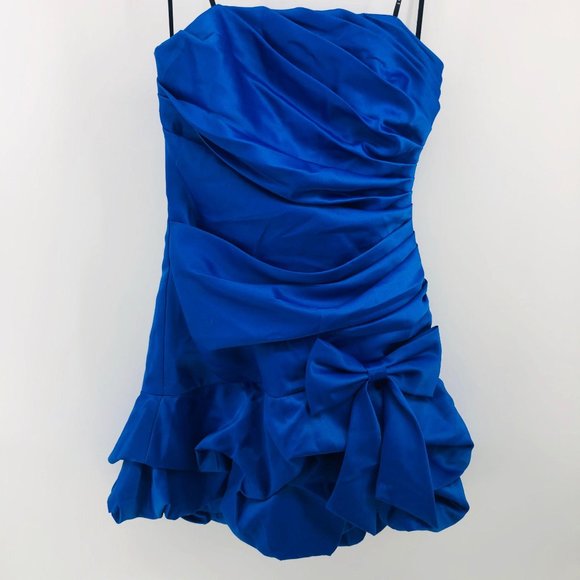 royal blue masquerade dress